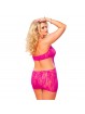 Floral Lace Chemise Pink UK 16 to 18