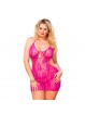 Floral Lace Chemise Pink UK 16 to 18