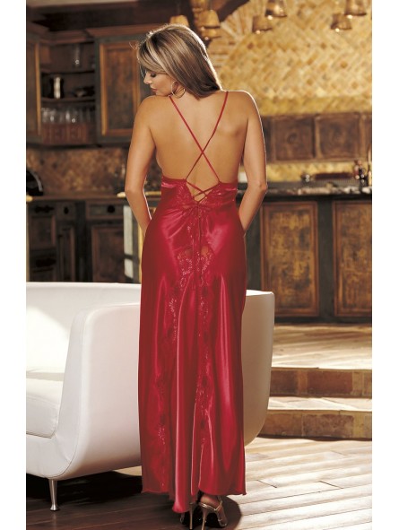 Stunning long gown with lace trimmed cups Stunning long gown with lace trimmed cups