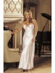 Stunning long gown with lace trimmed cups