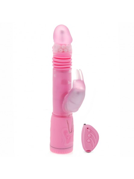 Remote Control Thrusting Rabbit Pearl Vibrator