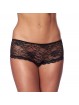 Spicy Open Back Black Crotch less Briefs