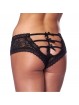 Romantic Black Open Back Briefs