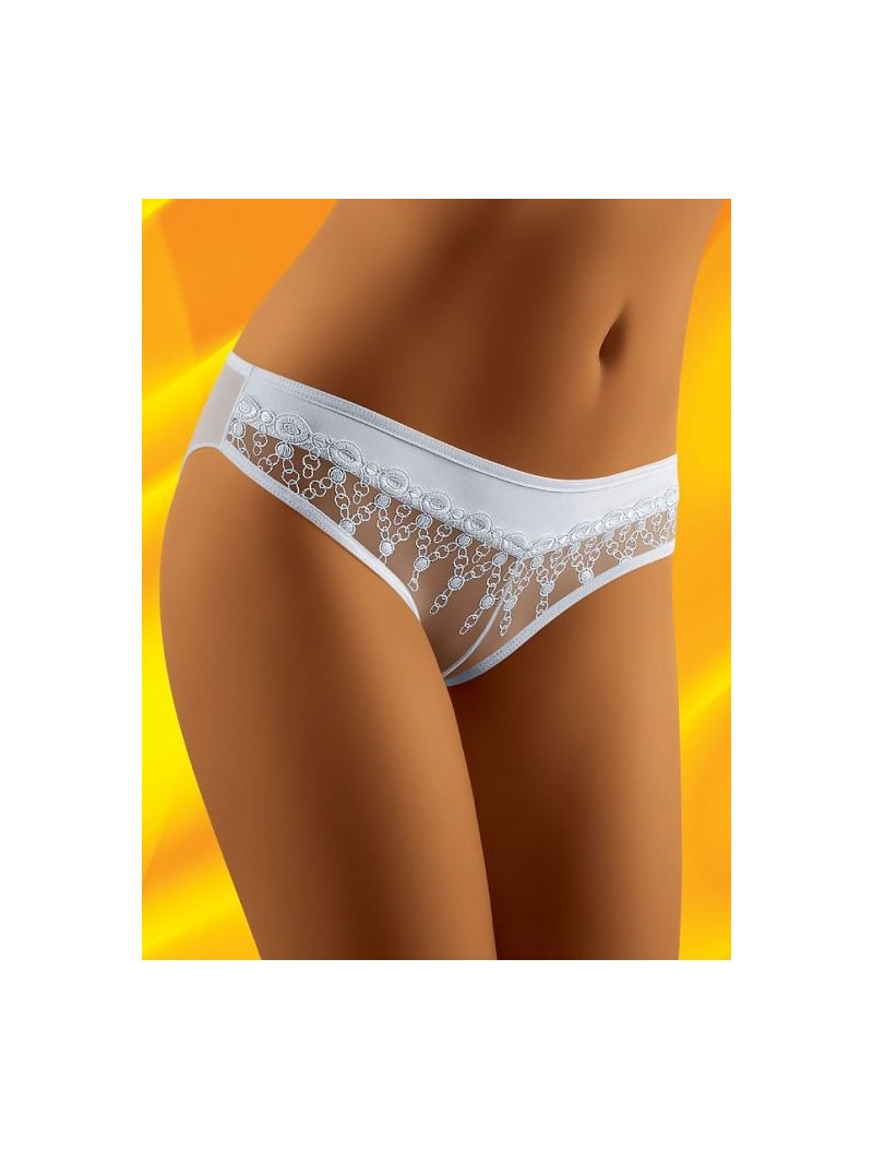 Didu White mini brief with lace.