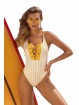 Tuscany Yellow Stripes One Piece Swimsuit