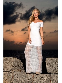 White Lace Long Dress