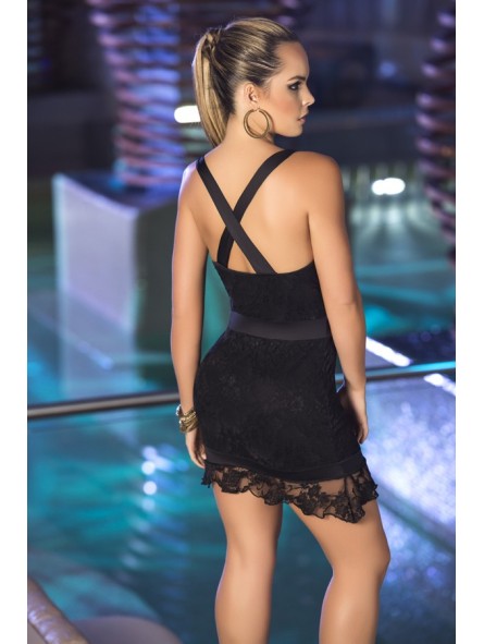 Nude/Black Lace Dress Nude/Black Lace Dress