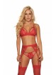 Red Romantic Three Piece Set