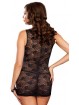 Plus Size Chemise and Thong Black