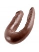 King Cock Small Brown Double Trouble Dildo