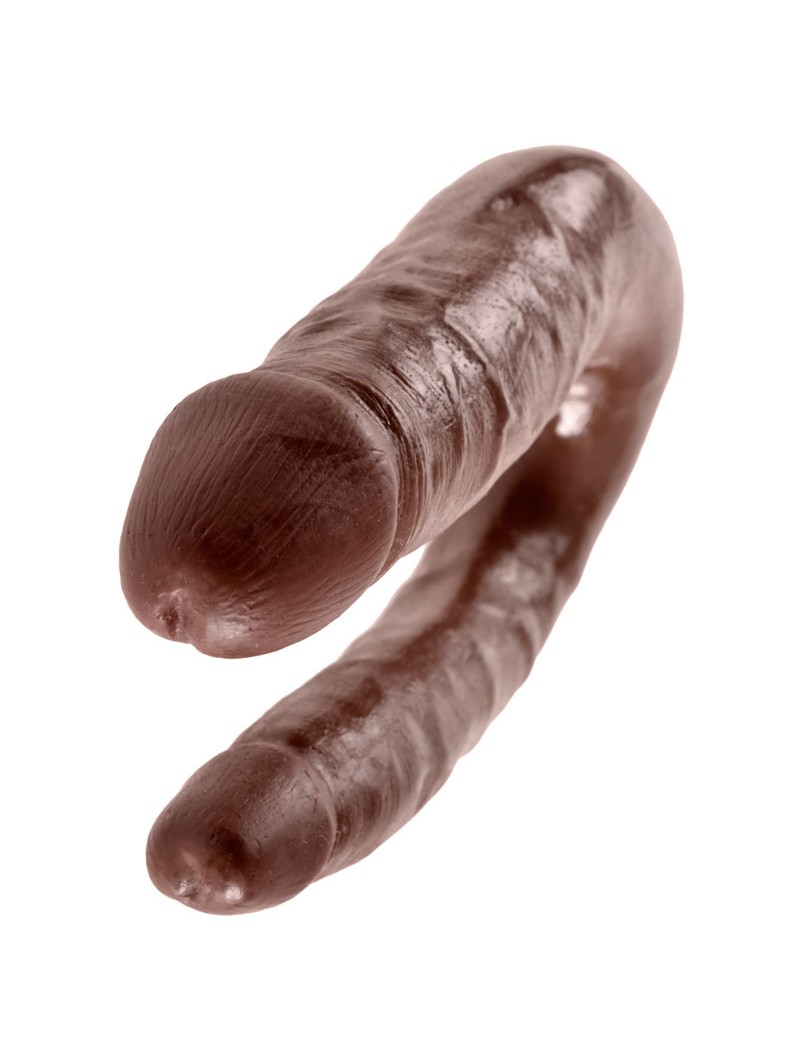 King Cock Small Brown Double Trouble Dildo