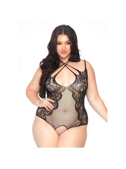 Crotchless Teddy Plus Size UK 18 to 22