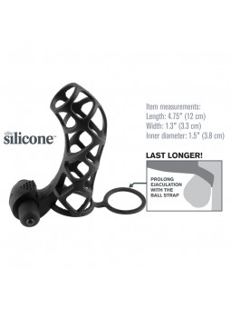 Silicone Extreme Power Vibrating Cock Cage