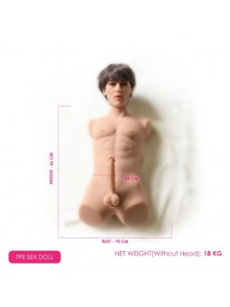 Male Realistic Sex Doll Torso With Head