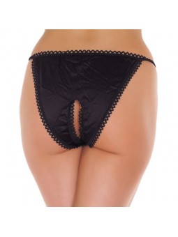 Black Crotchless Tanga