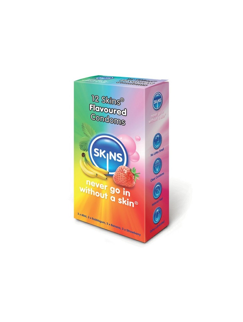 Skins Flavoured Condoms 12 Pack