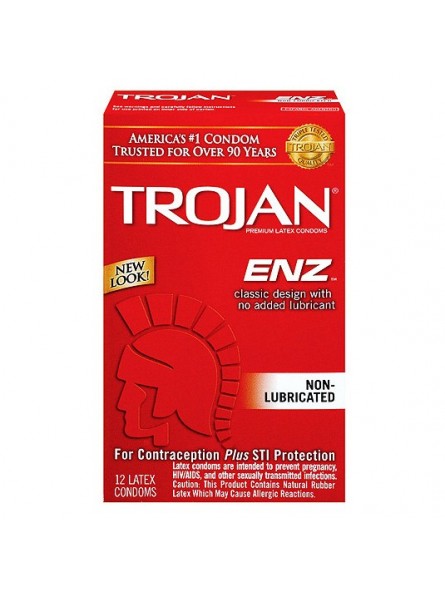 Trojan Regular Condoms 12 Pack Non Lube Trojan Regular Condoms 12 Pack Non Lube