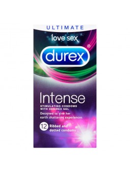 Durex Intense Ribbed And Dotted Condoms 12 Pack