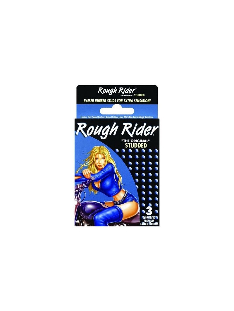 Rough Rider Studded 3 Pack Condoms