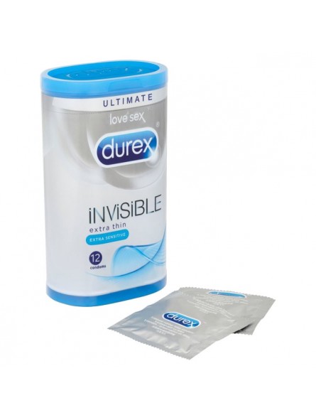 Durex Invisible Extra Sensitive 12 Pack Condoms Durex Invisible Extra Sensitive 12 Pack Condoms