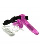 Duo Vibrating Strap On Vibrating Dongs