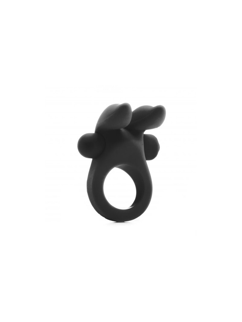 Rabbit Vibrating Cockring Black