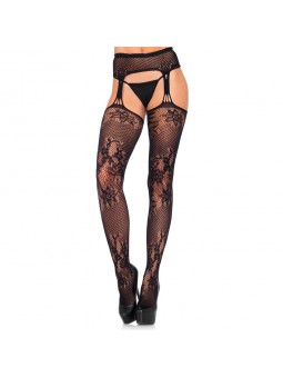 Net Garter Belt Stockings UK 8 to 14