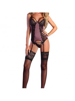 Mauve/aubergine coloured basque