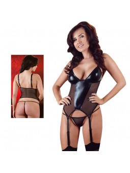 Black basque, transparent at the sides and in the back