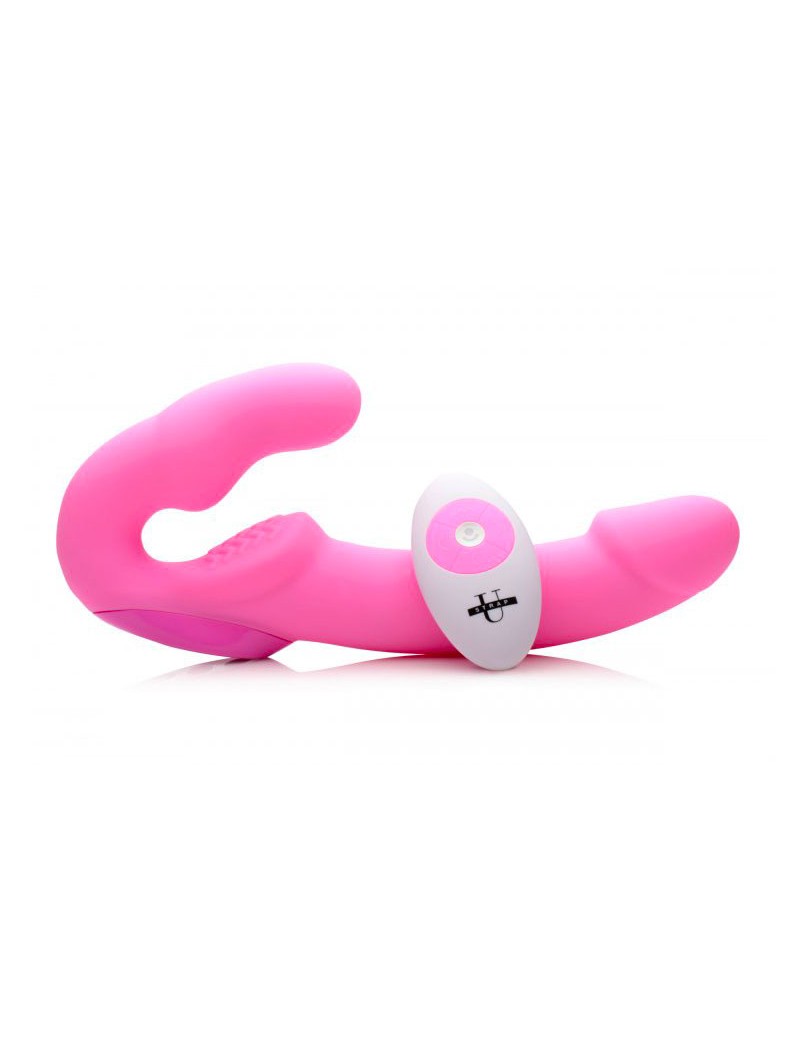 Rechargeable Vibrating Strapless Strap On