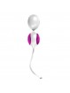 Silicone Love Balls Waterproof White And Light Violet