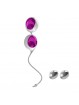 Silicone Love Balls Waterproof White And Light Violet